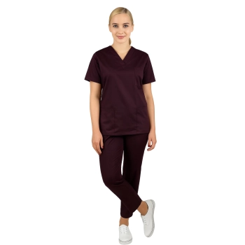Uniform medyczny CLINIC śliwkowy roz. 4XL